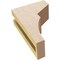 Ekena Millwork 3"W x 6"D x 9"H Classic Monterey Rough Cedar Woodgrain TimberThane Corbel, Primed Tan CORUR03X06X09MONRCPR - alternate 2